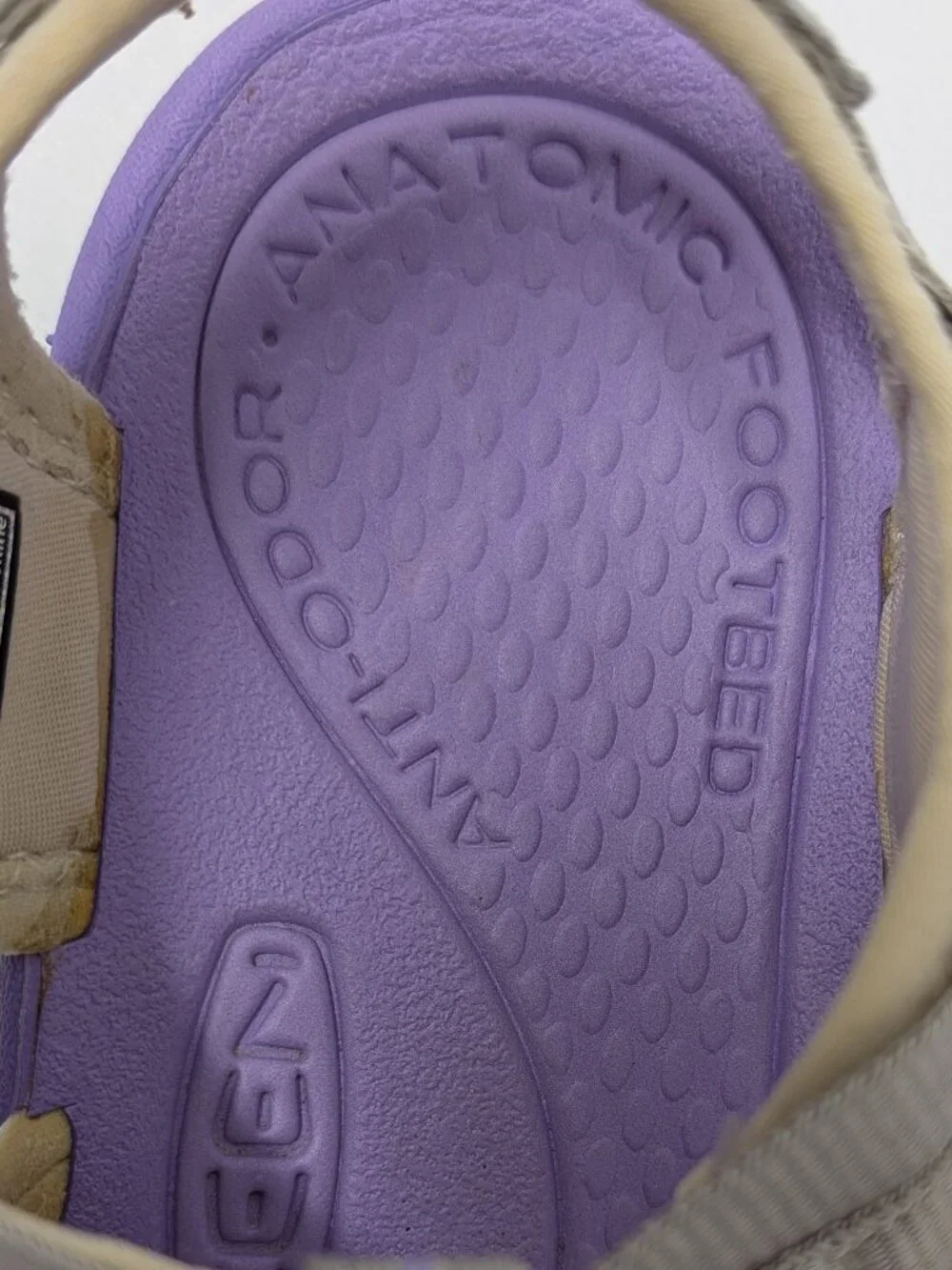 KEEN Whisper Sandal in Light Grey & Orchid